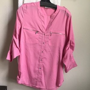 pink Calvin Klein blouse sir s